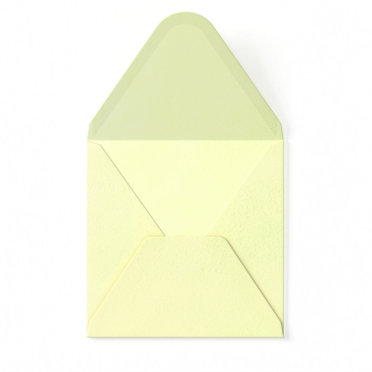 Elfenbensfarvet Kuvert med Hamret Struktur 130 x 130 mm