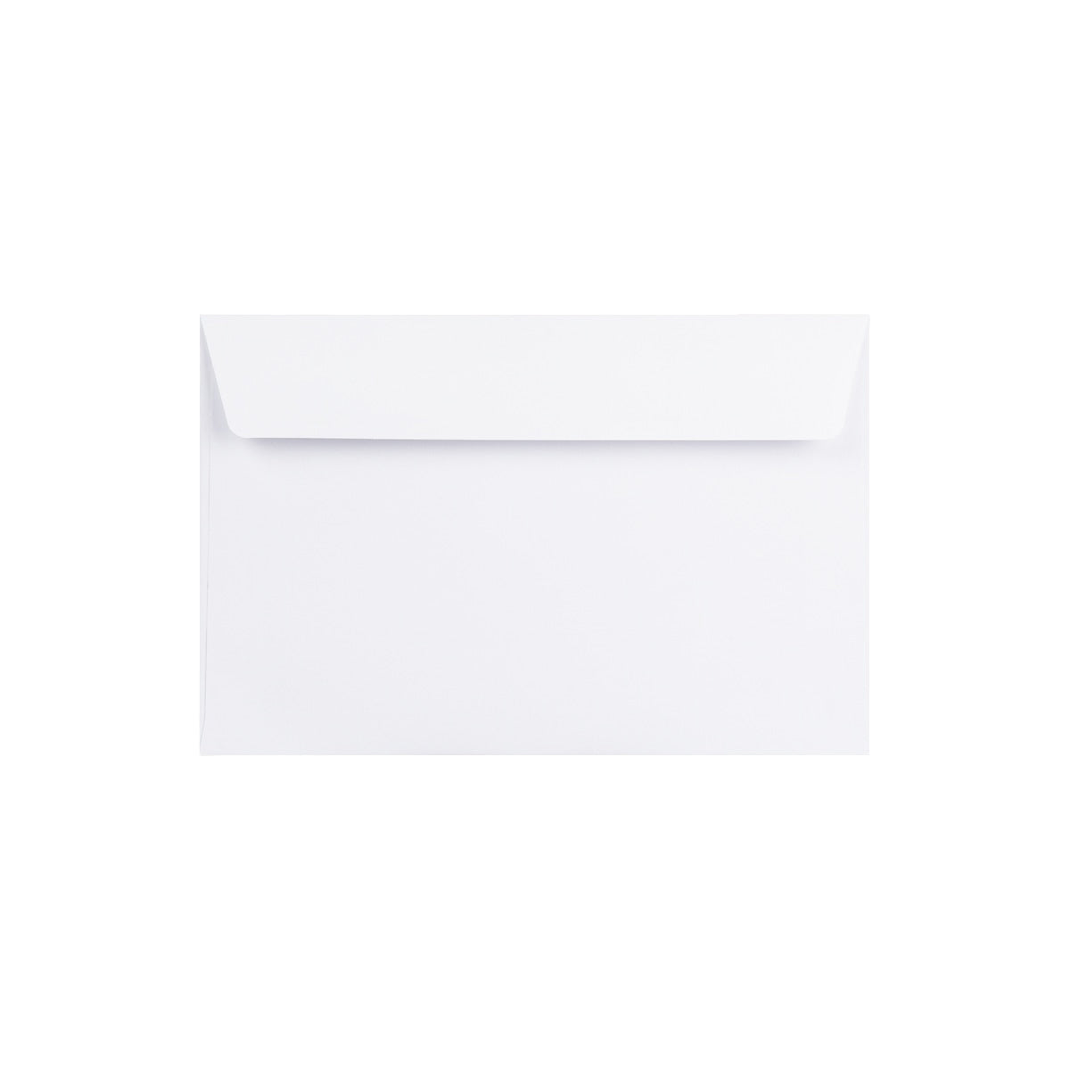Hvid kuvert - Lige Flap 121x184 mm