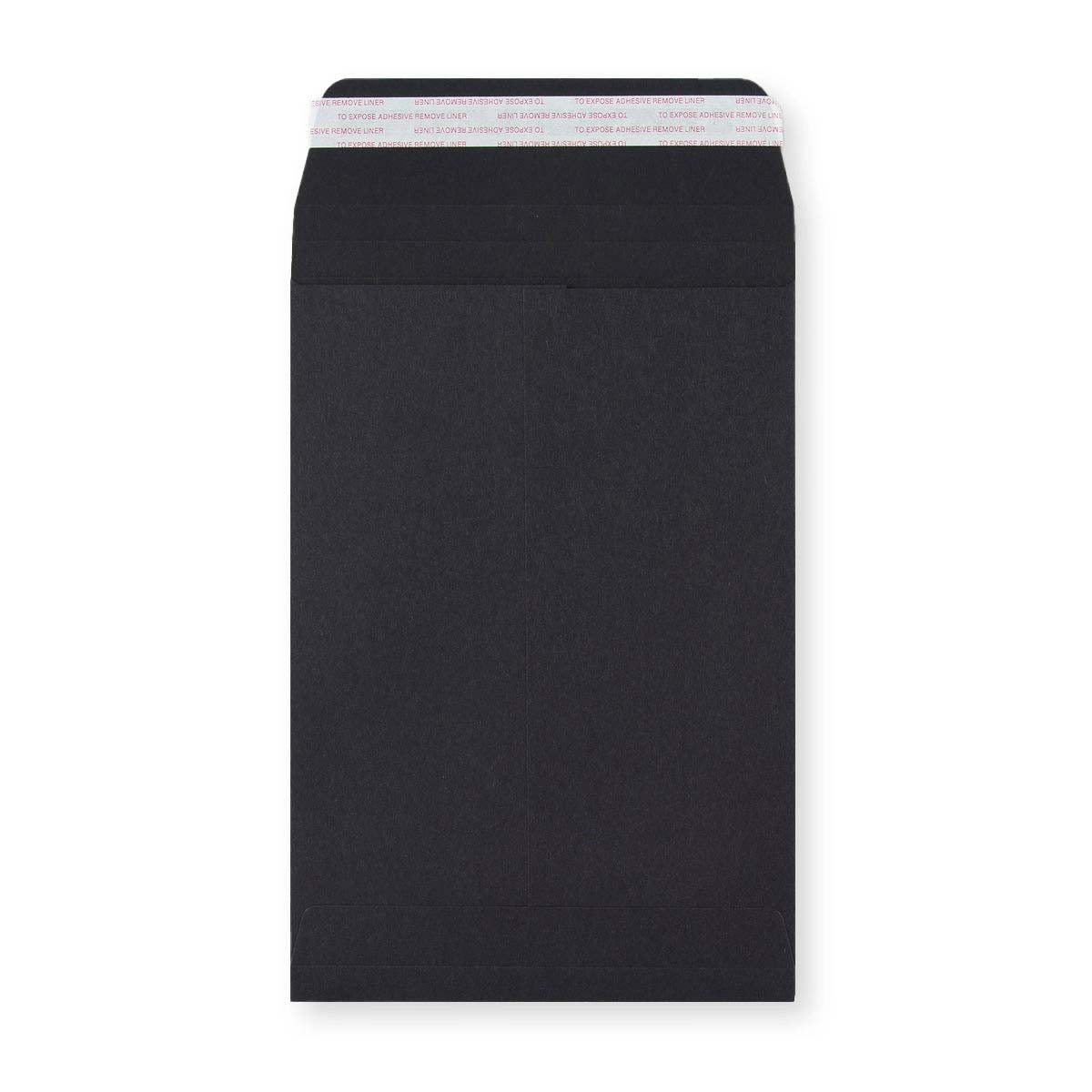 Sort Post Marque-konvolut med kile 229x162x25 mm (C5)