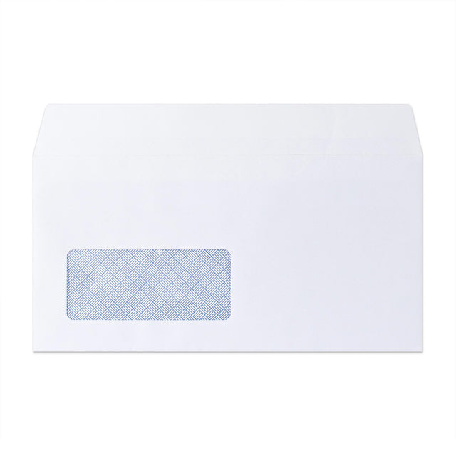 White Envelope with Internal Opacity - Window 110x220 mm (DL) 100gsm