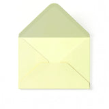 Elfenbensfarvet Kuvert med Hamret Struktur 125 x 175 mm