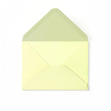 Elfenbensfarvet Kuvert med Hamret Struktur 82x113 mm