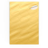 Ovale, klæbende mærkater