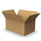 Papkasser med flaplukning til forsendelse