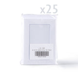 Hvide kort med hamret struktur og rektangulært udskåret vindue – pakke