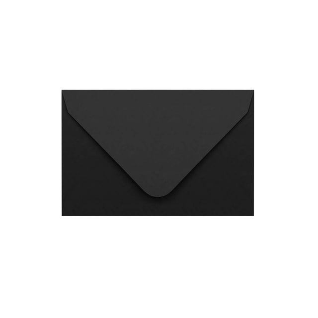 Black Gummed V-Flap Envelope (65 x 94 mm)