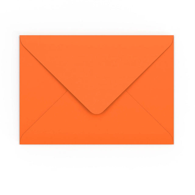 C5 Orange Gummed V-Flap Envelope (162 x 229mm)