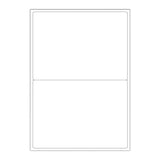 Hvide selvklæbende labels