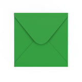 140x140 mm Mellemgrøn Kvadrat 120gsm med gummilim