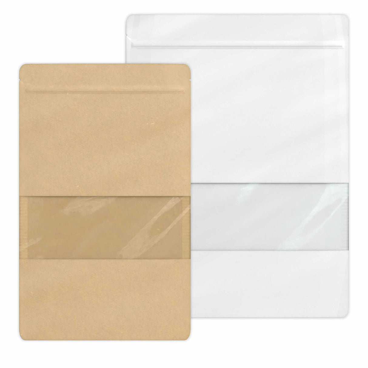 Doypack fødevarer ståpose med rude