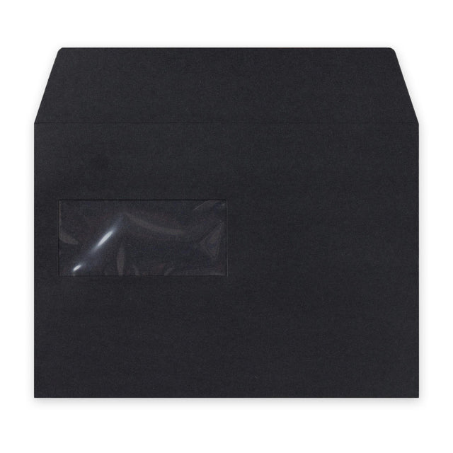 C5 Black Luxury Peel & Seal Envelope (162 x 229mm)